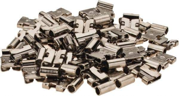 Value Collection - 1/4" Wide, Noninsulated Female Tab Terminal - Push In Connection, 16 to 14 AWG Compatible - Industrial Tool & Supply