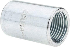 Value Collection - 1/2" Trade, Steel Threaded Straight Rigid/Intermediate (IMC) Conduit Coupling - Industrial Tool & Supply