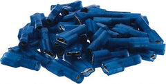 Value Collection - 16 to 14 AWG, Nylon, Fully Insulated, Female Wire Disconnect - 1/4" Wide Tab, Blue, CSA Certified, UL Listed - Industrial Tool & Supply