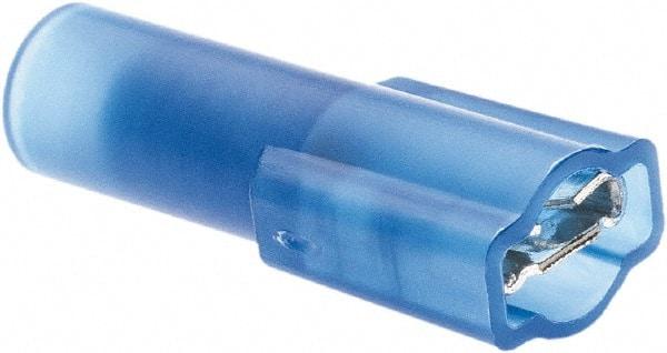Value Collection - 16 to 14 AWG, Nylon, Fully Insulated, Female Wire Disconnect - 3/16" Wide Tab, Blue, CSA Certified, UL Listed - Industrial Tool & Supply