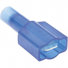 Value Collection - 12 to 10 AWG Compatible, Nylon Fully Insulated, Crimp-On Butt Splice Terminal - Blue - Industrial Tool & Supply
