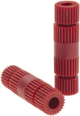 Value Collection - 24 to 18 AWG Compatible, Nylon Fully Insulated, Crimp-On Butt Splice Terminal - Red - Industrial Tool & Supply