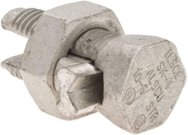 Value Collection - 10 to 6 AWG, Aluminum & Copper Wire Compatible, Copper Alloy, Hex Split Bolt Connector - Industrial Tool & Supply