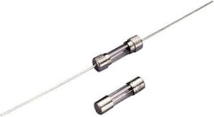 Value Collection - 250 VAC, 5 Amp, Fast-Acting Miniature Glass/Ceramic Fuse - Fuse Holder Mount, 20mm OAL, 5mm Diam - Industrial Tool & Supply