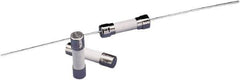 Value Collection - 250 VAC, 0.5 Amp, Fast-Acting Miniature Glass/Ceramic Fuse - Fuse Holder Mount, 20mm OAL, 5mm Diam - Industrial Tool & Supply