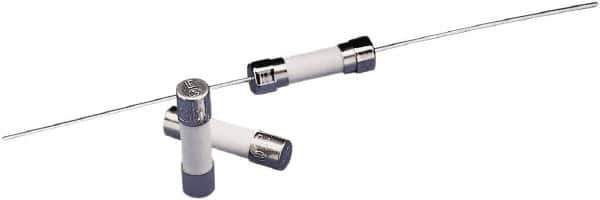 Value Collection - 250 VAC, 8 Amp, Fast-Acting Miniature Glass/Ceramic Fuse - Fuse Holder Mount, 20mm OAL, 5mm Diam - Industrial Tool & Supply