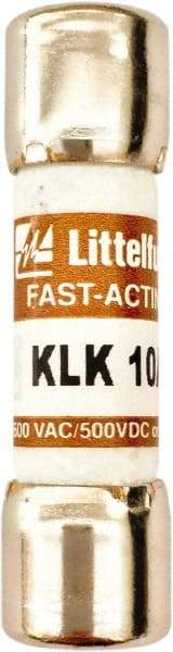 Value Collection - 600 VAC, 10 Amp, Fast-Acting Semiconductor/High Speed Fuse - 1-1/2" OAL, 100 at AC kA Rating, 13/32" Diam - Industrial Tool & Supply
