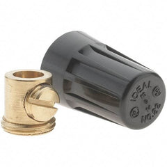 Value Collection - 20 to 10 AWG, Vibration Resistant, Standard Twist on Wire Connector - Black, 221°F - Industrial Tool & Supply