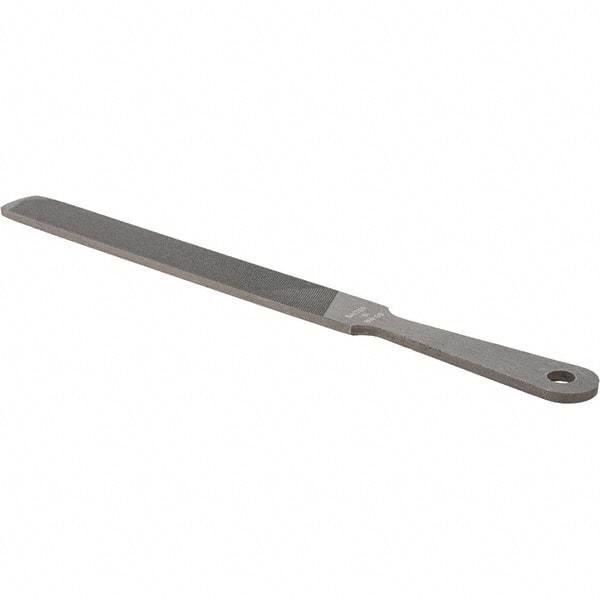 Value Collection - 8" Long, Hand American-Pattern File - Single, Double Cut, 3/16" Overall Thickness, Handle - Industrial Tool & Supply