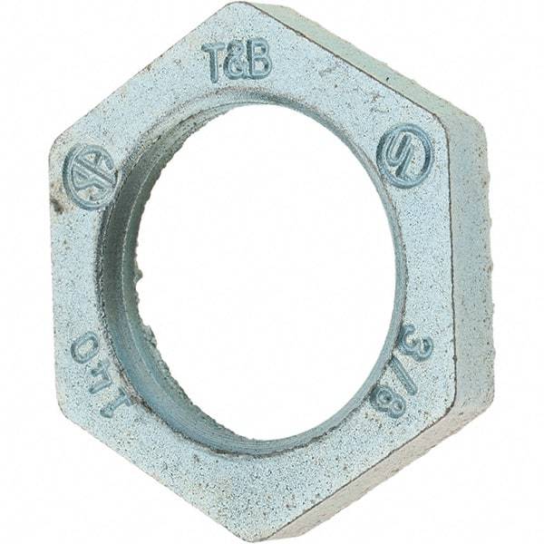 Value Collection - 3/8" Trade, Steel Threaded Conduit Locknut - Industrial Tool & Supply