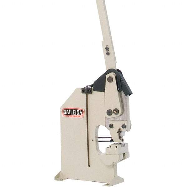 Baileigh - Manual Metal Notcher - 1" Stroke, 4mm Max Mild Steel Capacity - Industrial Tool & Supply