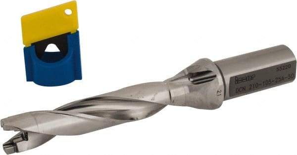 Iscar - 21mm to 21.9mm Diam, 5xD, 105mm Max Depth, 25mm Shank Diam, 194.2mm OAL, Replaceable-Tip Drill - FCP, ICK, ICK-2M, ICM, ICN, ICP, iCP-2M Insert, 21 Seat Size, 43624535 Toolholder, Series SumoCham - Industrial Tool & Supply