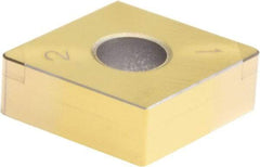 Sumitomo - 2NC-CNGA432 Grade BNC200 PCBN Turning Insert - TiN Finish, 80° Diamond, 1/2" Inscr Circle, 3/16" Thick, 1/32" Corner Radius - Industrial Tool & Supply