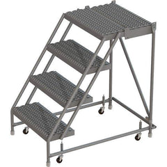 TRI-ARC - Rolling & Wall Mounted Ladders & Platforms Type: Rolling Warehouse Ladder Style: Rolling Platform Ladder - Industrial Tool & Supply