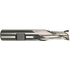 1-1/2 Dia. x 4-1/8 Overall Length 2-Flute Square End M-42 Cobalt SE End Mill-Round Shank-Center Cut-Uncoated - Industrial Tool & Supply