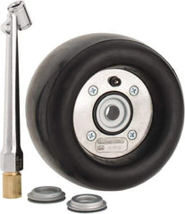 Dynabrade - 5" Wheel OD, 3-1/2" Wheel Width, 3,500 RPM, Composite, Pneumatic Wheel with Hub - 15-1/2" Long x 3-1/2" Wide, 1/2" Wheel Arbor Hole, For Use with 13206, 13207, 13507 & 13508 - Industrial Tool & Supply