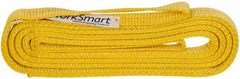 Value Collection - 10' Long x 1" Wide, 3,200 Lb Vertical Capacity, 2 Ply, Polyester Web Sling - 2,500 Lb Choker Capacity, with Eye & Eye (Flat) - Industrial Tool & Supply