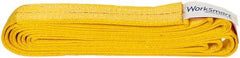 Value Collection - 10' Long x 2" Wide, 6,400 Lb Vertical Capacity, 1 Ply, Polyester Web Sling - 5,000 Lb Choker Capacity, with Endless Sling - Industrial Tool & Supply