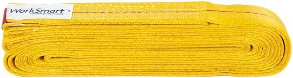 Value Collection - 16' Long x 2" Wide, 6,400 Lb Vertical Capacity, 1 Ply, Polyester Web Sling - 5,000 Lb Choker Capacity, with Endless Sling - Industrial Tool & Supply