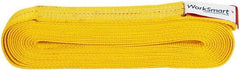 Value Collection - 20' Long x 2" Wide, 6,400 Lb Vertical Capacity, 1 Ply, Polyester Web Sling - 5,000 Lb Choker Capacity, with Endless Sling - Industrial Tool & Supply
