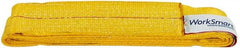 Value Collection - 4' Long x 3" Wide, 8,600 Lb Vertical Capacity, 1 Ply, Polyester Web Sling - 6,900 Lb Choker Capacity, with Endless Sling - Industrial Tool & Supply