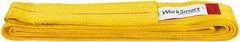 Value Collection - 8' Long x 3" Wide, 8,600 Lb Vertical Capacity, 1 Ply, Polyester Web Sling - 6,900 Lb Choker Capacity, with Endless Sling - Industrial Tool & Supply