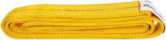 Value Collection - 6' Long x 2" Wide, 12,200 Lb Vertical Capacity, 2 Ply, Polyester Web Sling - 9,800 Lb Choker Capacity, with Endless Sling - Industrial Tool & Supply