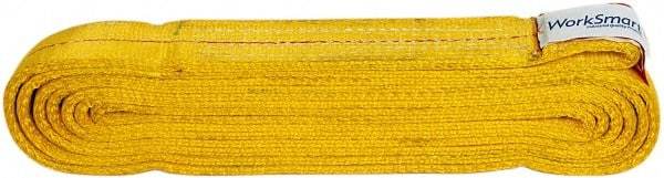 Value Collection - 12' Long x 2" Wide, 12,200 Lb Vertical Capacity, 2 Ply, Polyester Web Sling - 9,800 Lb Choker Capacity, with Endless Sling - Industrial Tool & Supply