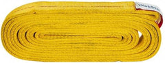 Value Collection - 16' Long x 2" Wide, 12,200 Lb Vertical Capacity, 2 Ply, Polyester Web Sling - 9,800 Lb Choker Capacity, with Endless Sling - Industrial Tool & Supply