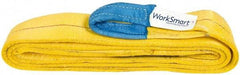 Value Collection - 12' Long x 3" Wide, 8,600 Lb Vertical Capacity, 2 Ply, Polyester Web Sling - 6,900 Lb Choker Capacity, with Eye & Eye (Twisted) - Industrial Tool & Supply