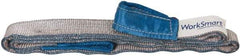 Value Collection - 6' Long x 2" Wide, 6,400 Lb Vertical Capacity, 2 Ply, Polyester Web Sling - 5,000 Lb Choker Capacity, Silver (Color), with Eye & Eye (Flat) - Industrial Tool & Supply