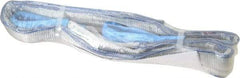 Value Collection - 5' Long x 3" Wide, 8,600 Lb Vertical Capacity, 2 Ply, Polyester Web Sling - 6,900 Lb Choker Capacity, with Eye & Eye (Flat) - Industrial Tool & Supply