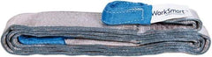 Value Collection - 12' Long x 3" Wide, 8,600 Lb Vertical Capacity, 2 Ply, Polyester Web Sling - 6,900 Lb Choker Capacity, with Eye & Eye (Flat) - Industrial Tool & Supply