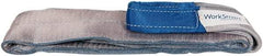 Value Collection - 6' Long x 4" Wide, 11,500 Lb Vertical Capacity, 2 Ply, Polyester Web Sling - 9,200 Lb Choker Capacity, Silver (Color), with Eye & Eye (Flat) - Industrial Tool & Supply