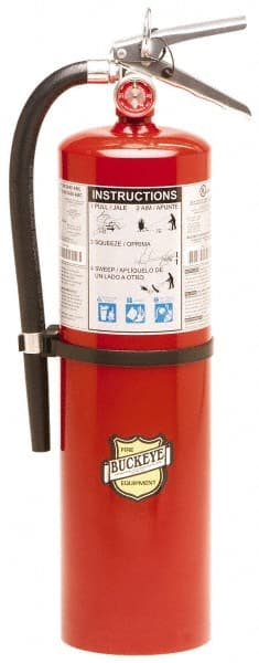 Buckeye Fire - 10 Lb, 4-A:80B:C Rated, Dry Chemical Fire Extinguisher - Industrial Tool & Supply