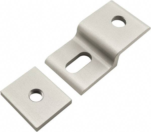 80/20 Inc. - 30mm Wide, Open Shelving Accessory/Component - Aluminum, Clear Anodized Finish, 58mm Long, Use with 30 Series & Bolt Kits 75-3615 & 11-8316 - Industrial Tool & Supply