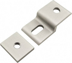 80/20 Inc. - 30mm Wide, Open Shelving Accessory/Component - Aluminum, Clear Anodized Finish, 58mm Long, Use with 30 Series & Bolt Kits 75-3615 & 11-8316 - Industrial Tool & Supply