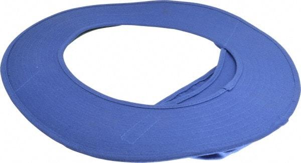 OccuNomix - Cotton Hard Hat Shade - Royal Blue, Compatible with All Hard Hats - Industrial Tool & Supply