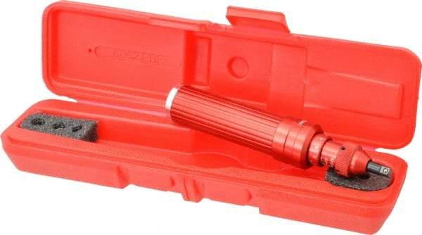 Proto - 20 to 100 In/Oz, Certified Adjustable Torque Limiting Screwdriver - 6-1/2" OAL, 1/4" Drive, 2 In/oz Graduation - Industrial Tool & Supply
