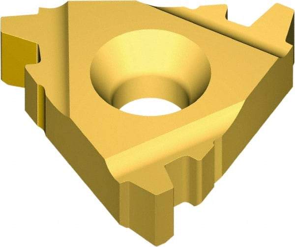 Vargus - 3IR Internal Right Hand 6 Stub Acme Laydown Threading Insert - Grade VKX, TiN Coated Carbide, 9.53mm Inscribed Circle - Industrial Tool & Supply