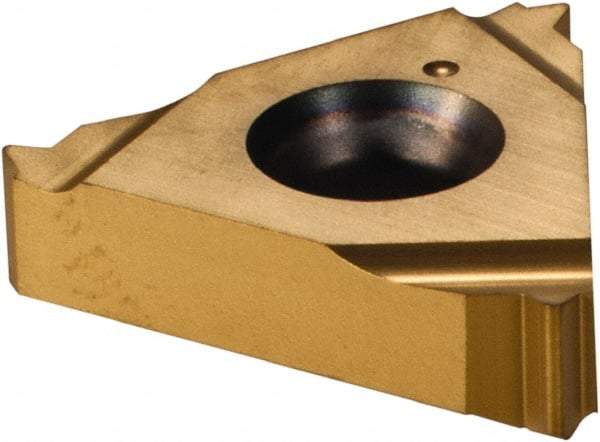 Vargus - 3ER External Right Hand 18 UNJ Laydown Threading Insert - Grade VKX, TiN Coated Carbide - Industrial Tool & Supply