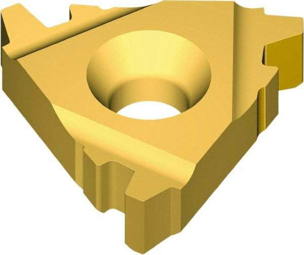 Vargus - 3ER External Right Hand 10 Stub Acme Laydown Threading Insert - Grade VKX, TiN Coated Carbide, 9.53mm Inscribed Circle - Industrial Tool & Supply