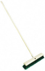 Weiler - 18" General Purpose Synthetic Push Broom - 3" Bristle Length, Foam Block, Threaded Handle Connection - Industrial Tool & Supply