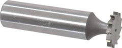 Whitney Tool Co. - 5/8" Diam x 5/64" Face Width, Cobalt, 12 Teeth, Shank Connection Woodruff Keyseat Cutter - Uncoated, 2-5/64" OAL x 1/2" Shank, Straight Teeth - Industrial Tool & Supply