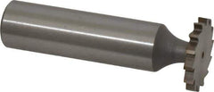 Whitney Tool Co. - 3/4" Diam x 3/32" Face Width, Cobalt, 14 Teeth, Shank Connection Woodruff Keyseat Cutter - Uncoated, 2-3/32" OAL x 1/2" Shank, Straight Teeth - Industrial Tool & Supply