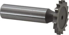 Whitney Tool Co. - 1-1/8" Diam x 1/8" Face Width, Cobalt, 16 Teeth, Shank Connection Woodruff Keyseat Cutter - Uncoated, 2-1/8" OAL x 1/2" Shank, Straight Teeth - Industrial Tool & Supply