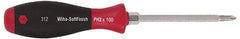 Wiha - #1, 6-11/16" OAL, Demolition Phillips Screwdriver - Hex Shank, Ergonomic Handle - Industrial Tool & Supply