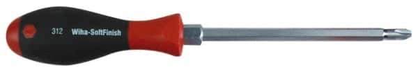 Wiha - #3, 10-11/16" OAL, Demolition Phillips Screwdriver - 6" Blade Length, Ergonomic Handle - Industrial Tool & Supply