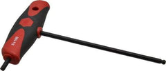 Wiha - 5mm Hex, T-Handle Cushion Grip, Hex Key - 150mm OAL, Metric System of Measurement - Industrial Tool & Supply