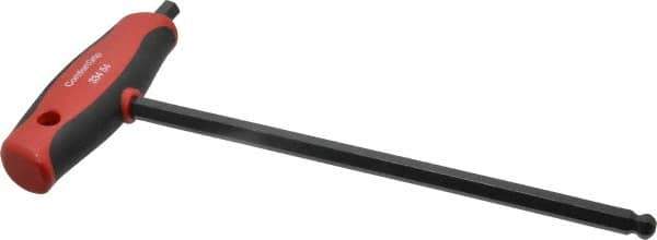 Wiha - 8mm Hex, T-Handle Cushion Grip, Hex Key - 200mm OAL, Metric System of Measurement - Industrial Tool & Supply